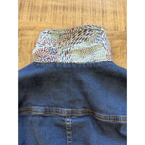 Vintage Mat De Misaine Denim Jacket Stretch Denim Rare Women Size 40 - Picture 8 of 10